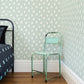 Bitsy Mint Woodland Wallpaper