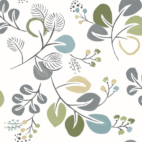 Jonah Green Leaf Trail Wallpaper