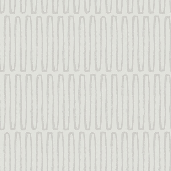 Lars Light Grey Retro Wave Wallpaper