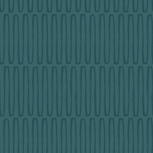 Lars Teal Retro Wave Wallpaper