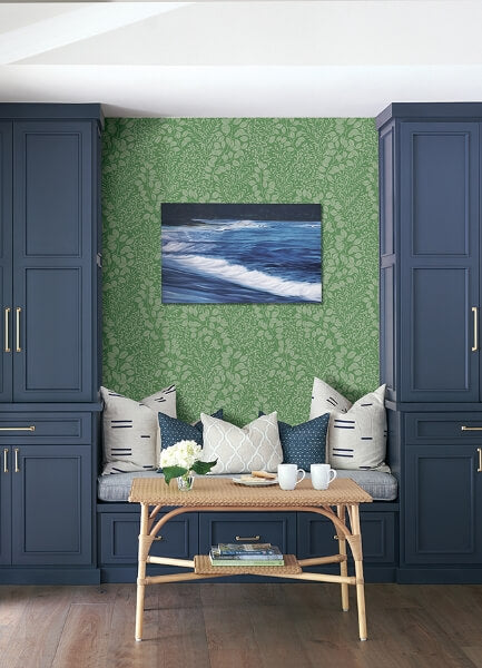 Elin Green Berry Botanical Wallpaper