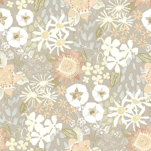 Karina Pastel Wildflower Garden Wallpaper