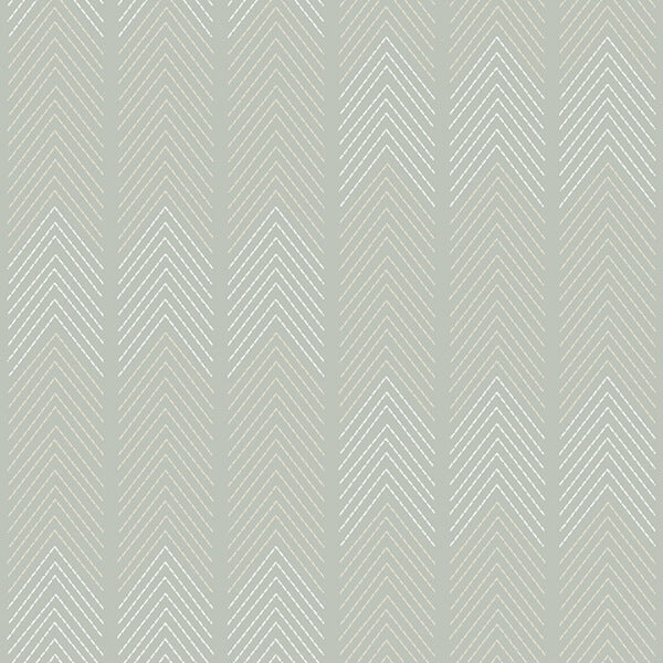 Nyle Light Grey Chevron Stripes Wallpaper
