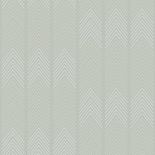 Nyle Light Grey Chevron Stripes Wallpaper