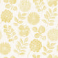 Inge Yellow Floral Block Print Wallpaper