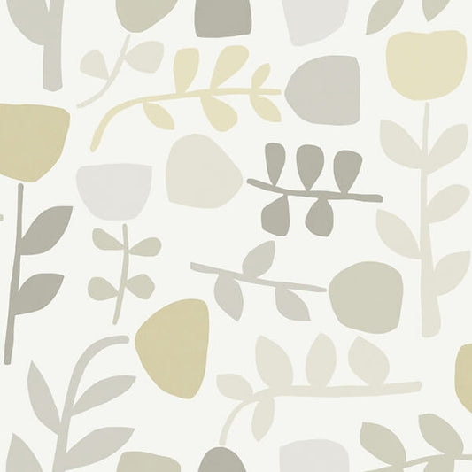 Juni Neutral Abstract Tulips Wallpaper