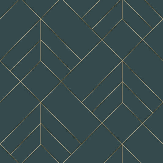 Sander Slate Geometric Wallpaper