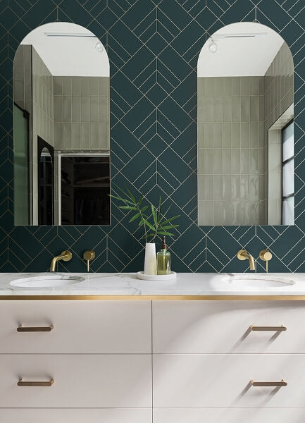 Sander Slate Geometric Wallpaper