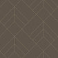 Sander Chocolate Geometric Wallpaper