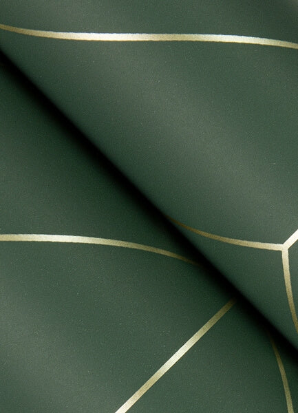 Sander Evergreen Geometric Wallpaper