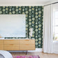 Sisu Evergreen Floral Geometric Wallpaper