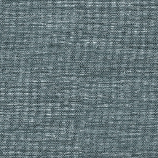 Malin Dark Blue Faux Grasscloth Wallpaper