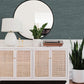 Malin Dark Blue Faux Grasscloth Wallpaper