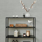 Malin Light Grey Faux Grasscloth Wallpaper