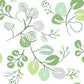 Jonah Light Green Leaf Trail Wallpaper