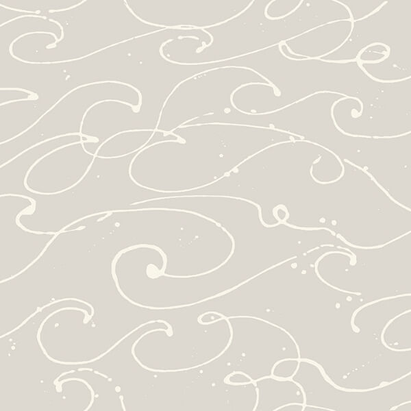 Kuroshio Taupe Ocean Wave Wallpaper