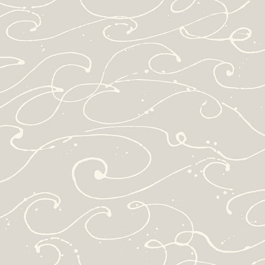 Kuroshio Taupe Ocean Wave Wallpaper