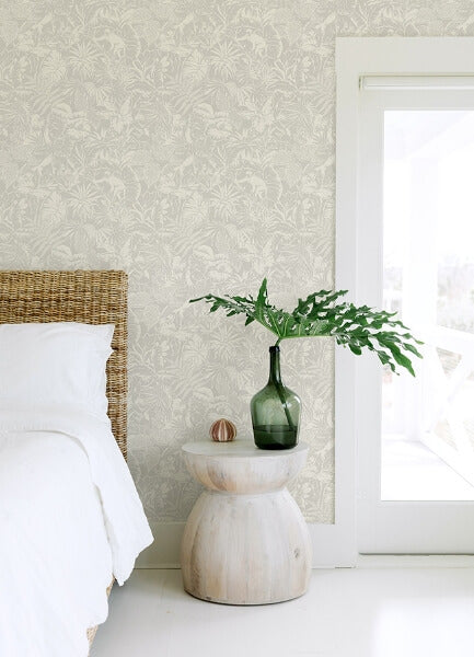 Corcovado Grey Jungle Jamboree Wallpaper