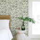 Manaus Aqua Palm Frond Wallpaper