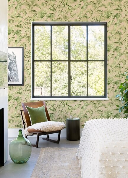 Manaus Peach Palm Frond Wallpaper