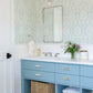 Helm Damask Aqua Floral Medallion Wallpaper