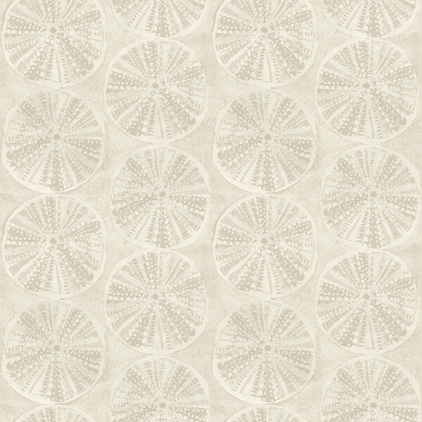 Sea Biscuit Beige Sand Dollar Wallpaper
