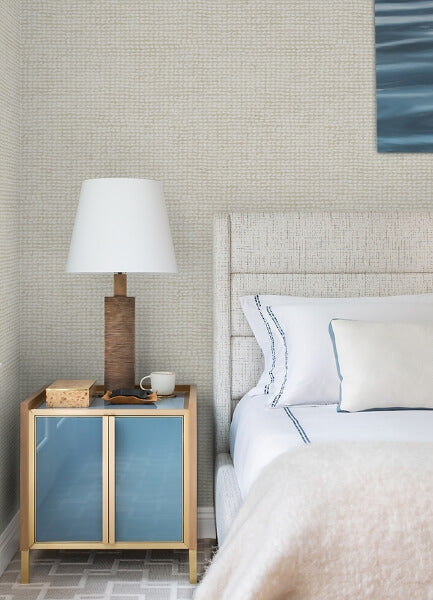 Wellen Light Grey Abstract Rope Wallpaper