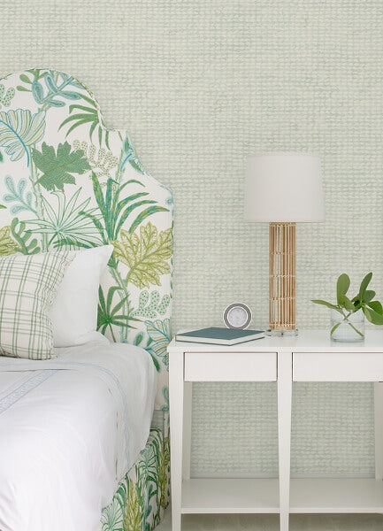 Wellen Aqua Abstract Rope Wallpaper