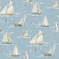 Leeward Light Blue Sailboat Wallpaper