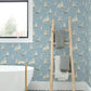 Leeward Light Blue Sailboat Wallpaper