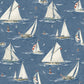 Leeward Navy Sailboat Wallpaper
