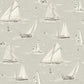 Leeward Light Grey Sailboat Wallpaper