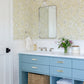 Plumeria Yellow Floral Trail Wallpaper