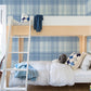 Madras Blue Plaid Wallpaper