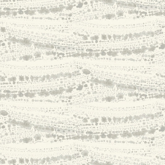 Rannell Grey Abstract Scallop Wallpaper