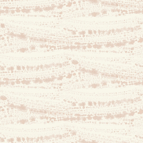 Rannell Peach Abstract Scallop Wallpaper