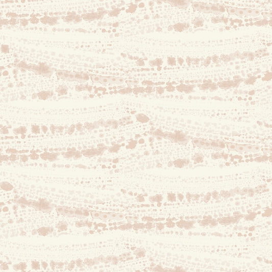 Rannell Peach Abstract Scallop Wallpaper