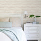 Rannell Peach Abstract Scallop Wallpaper