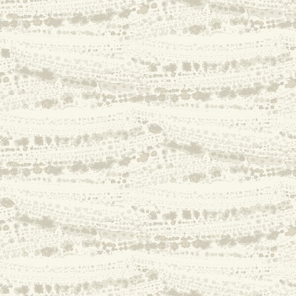 Rannell Beige Abstract Scallop Wallpaper