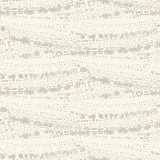 Rannell Beige Abstract Scallop Wallpaper