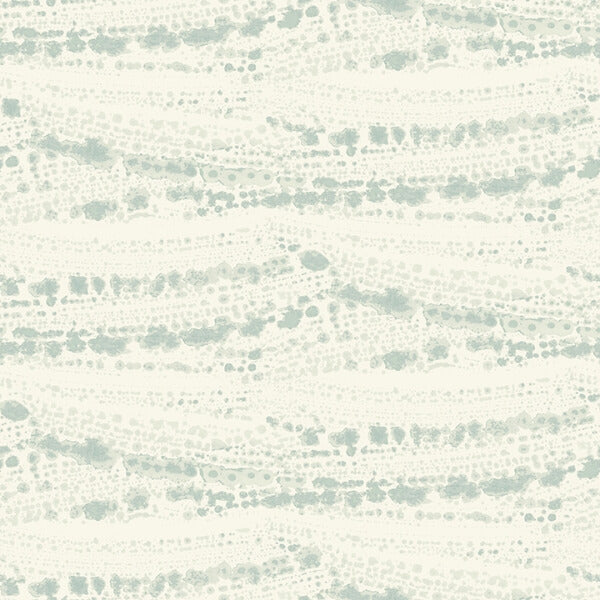 Rannell Aqua Abstract Scallop Wallpaper