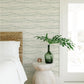 Rannell Aqua Abstract Scallop Wallpaper