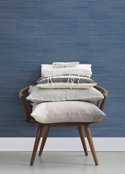 Spinnaker Navy Netting Wallpaper
