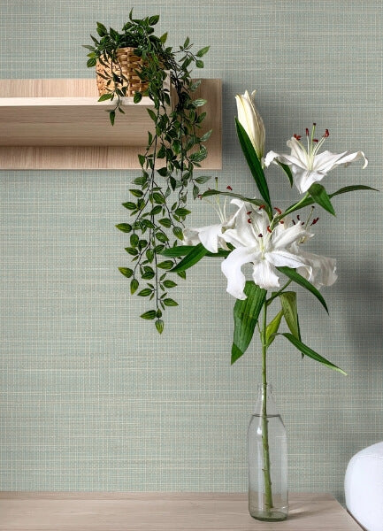 Spinnaker Aqua Netting Wallpaper