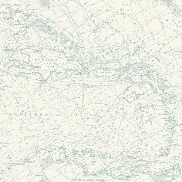 Charts Aqua Nautical Chart Wallpaper