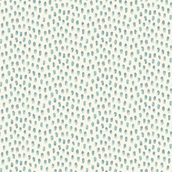 Sand Drips Aqua Painted Dots Wallpaper