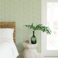 Sand Drips Green Painted Dots Wallpaper