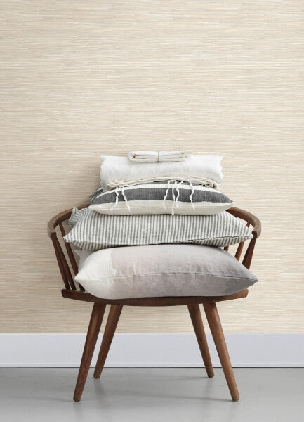 Grassweave Peach Imitation Grasscloth Wallpaper