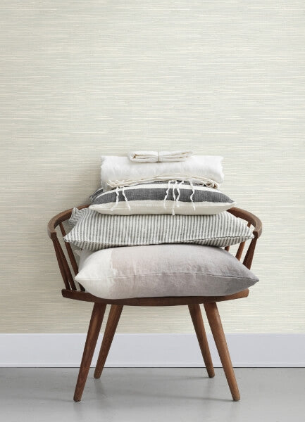 Grassweave Aqua Imitation Grasscloth Wallpaper
