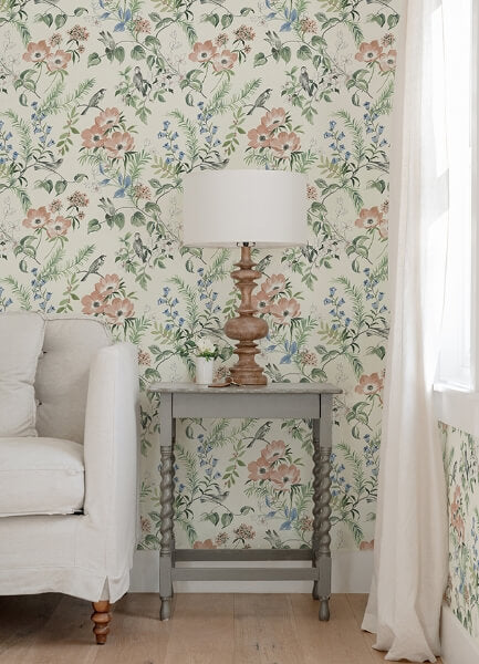 Frederique Multicolor Bloom Wallpaper
